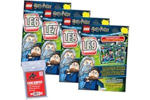 Bundle mit Lego Harry Potter - Serie 2 - Sammelsticker - Exklusive STRONCARD Hüllen - Auswahl (Alle 4 Multipack)