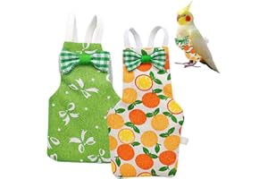 UIEXAY Confezione da 2 pannolini per uccelli, Morbido pannolino per pappagallo, morbidi e regolabili, adatti per pappagallini, parrocchetti, calopsitte, mini ara, canarini, vestiti