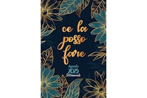 Agenda Settimanale 2025 A5 Verticale: 12 Mesi da Gennaio a Dicembre 2025 | La Settimana su una doppia pagina | Pianificatore Italiano | Ce la posso fare