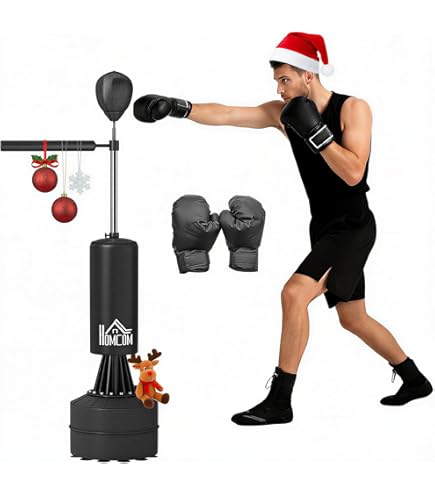 ROGONPDK Punching Ball - Support De Boxe Réglable En Hauteur Avec