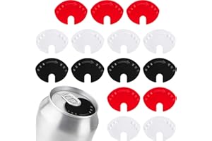 BOAO Pack of 15 Drinks Can Lids Drinks Can Lid Drink Tops Cover Cans End Sealing Lid for Beer Soda Drinks Cans in Random Colour, Made of Plastic