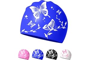 SWAUSWAUK Swimming Cap for Women – Soft, Elastic, Anti-Slip, Stylish, Comfortable