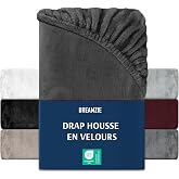 Dreamzie Fitted Sheet -180x200-200x200 - Thermal Fleece - Dark Grey | Thermal Winter Sheet &middot; Microfibre, Copper/Cashmere Feel