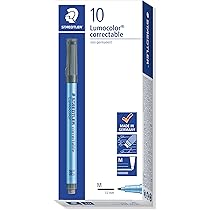 STAEDTLER Lumocolor 312 Folienstift schwarz B 1-2,5 mm nachfüllbar, 1,82