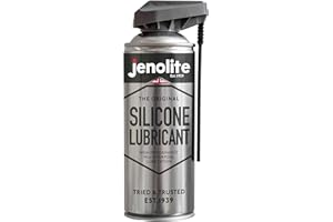 JENOLITE Silicone Spray Lubricant | 400ml | SMART STRAW | Multi-Purpose Silicone Lubricant | Heat Resistant, All-Weather Protection, Repels Dirt & Moisture, Non-Toxic Spray