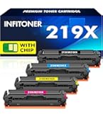 LxTek 219X MFP 3302FDW Toner Avec Puce Compatible Pour HP 219A 219X Pour Color LaserJet Pro MFP 3302FDWG 3302FDW 3302SDW 3302FDN 3302FDNG 3302SDWG 3202DN W2190A (Noir Cyan Jaune Magenta 4 Pack - View #11
