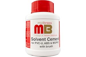 Kudos-Trading - PVC Cement Midbrass 250ml– Industrial Strength Fast-Acting, Waterproof Seal Contact Cement Ideal for Plumbing, Irrigation, and Pool & Spa Projects Versatile, Easy to Use.