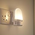 Auraglow AG329 Plug in Night Light with Daylight Sensor, Warm White, 3000k