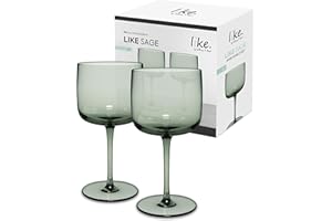 like. by Villeroy & Boch – Like Sage calice da vino set da 2 pz., vetro colorato verde, capacità 270ml