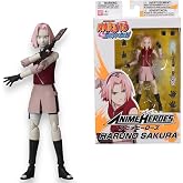 BANDAI - Naruto Shippuden Anime Heroes Sakura Haruno Action Figure 17cm - 36909 Multicolor - Poseable articulated figures wit