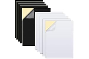 CISHOW 10 Blatt Moosgummi Selbstklebend, 300*200*3mm Moosgummi Platten, Moosgummi für Kartenherstellung, EVA Bastelschaum mit selbstklebender, Bastelschaumstoff für Bastelarbeiten Fotorahmen Scrapbooking