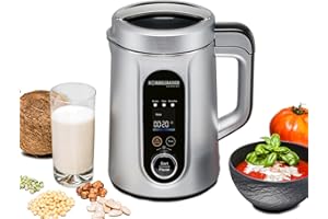 ‎ROMMELSBACHER ROMMELSBACHER Veggie Drink & Suppen Bereiter SVD 1400 - kochen, zerkleinern, pürieren, 9 Programme, Reinigungsprogramm, Edelstahl Innenbehälter, Füllmenge 1,3 l, Pürierglocke, Wellenschliff-Messer