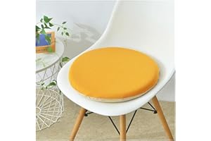 UYEOCO Cuscino Rotondi per sedia in memory foam, 40/45cm, comoda sedia da pranzo, rimovibile, antiscivolo,Rotondi Cuscini Sedie Cucina per Sedie da Pranzo,Esterno, Giardino, Ufficio, Soggiorno(K5,45cm (18in)
