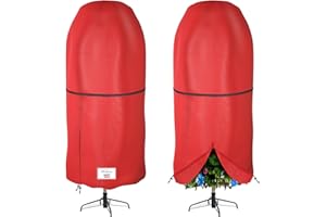 NOMIOU Christmas Tree Storage Bag, Waterproof Oxford Storage with Double Zips, Christmas Tree Transport Case for up to 6 ft Christmas Trees and Other Christmas Decorations