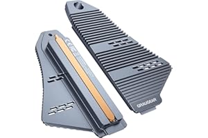 GRAUGEAR GREYEAR, zestaw radiatora Heatpipe, rozszerzenie pamięci, radiator do M.2 NVMe SSD, Length 22110, 2280, 2260, 2242, 2230, 4 x podkładki termiczne, w tym G-PS5HS04