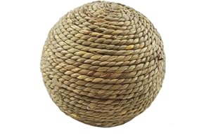 ACUNNY Balle en Osier Naturel pour Petits Animaux, Lapin, Cochon d'Inde, Boules à mâcher pour Petits Animaux, Jouets à mâcher, balles en rotin, Jouets pour Soins dentaires, Jouets d' pour Lapins,