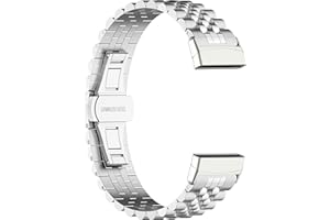 INF Bracelet stainless steel for Fitbit Versa 3/4/5 replacement bracelet with double folding clasp