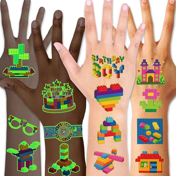 12 Stück Bauklötze-Brillen – DIY-Set Für Kinderpartys, Bunte Bausteine Zum Zusammenstecken, Perfekt Für Lego-Themen