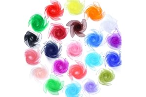 YANCLIFE 22 panni da giocoliere, fazzoletti da giocoliere, fazzoletti colorati in chiffon quadrati, fazzoletti da ginnastica, sciarpe in chiffon per danza, giocoleria, sensoriali, da ballo, 60 x 60 cm