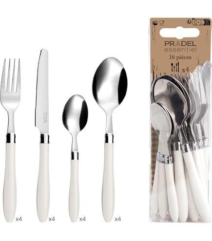 Posate da insalata in legno di acacia, 17,8 cm, set da 2, marrone (17,8