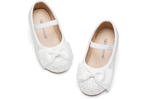 Kiderence Kleine Kleinkind Mädchen Kleid Schuhe Ballerina Ballett Wohnungen Kinder Mary Janes