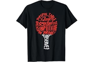 Table Tennis Paddle Words Ping Pong Player Champion Gift T-Shirt