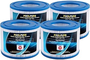 POOLPURE Filtr SPA i typu VI zastępuje Coleman SaluSpa 90352E, filtr Bestway, Lay-Z Spa, 4-pak