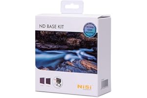 NiSi Kit de filtros ND Base Sistema de 100 mm – 1 Filtro ND8 0,9 (3 Paradas) – 1 Filtro ND64 1.8 (6 Paradas) + 1 Bolsa + 1 paño de Limpieza + 4 Juntas de Sellado para filtros ND 100 mm