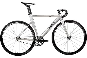 FabricBike Aero - Vélo Fixie, Fixed Gear, Single Speed, Cadre Aluminium et Fourche Carbone, Roues 28", 3 Tailles, 5 Couleurs, 7,95 kg (Taille M)