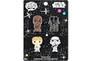 FUNKO Loungefly Pack Pin Set: Star Wars - Assortment - Luke Chewy Darth Storm Trpr - Star Wars Enamel Pins - Cute Collectable Novelty Brooch - for Backpacks & Bags - Gift Idea - Official Merchandise
