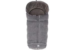 babycab Daunen-Fußsack Tromso für Kinderwagen/Buggys - herausnehmbare Fleece-Einlage - Anti-Rutschbeschichtung an der Rückseite - Reflektoren - wind- und wasserabweisendes Obermaterial
