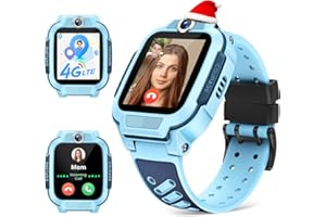 imoo Watch Phone, Smartwatch para niños 4G con videollamadas en HD, Smartwatch para niños con posicionamiento GPS en Tiempo Real, Resistencia al Agua IPX8 (Z3, Azul Claro)