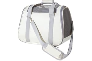 ALLSOPETS Trasportino Morbido per Gatti e Cani Portatile Borsa da Viaggio per Animali con Sicurezza e Comfort Ideale per Escursioni Campeggio e Passeggiate Beige