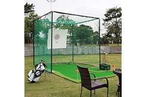 URFEDA Portable Golf Practice Net,Variety of Archery Grade Netting Panels Portable Golf Training Aids High Impact Netting for Outdoor Golf Baseball Football Tennis 3M*3M(no stand included)