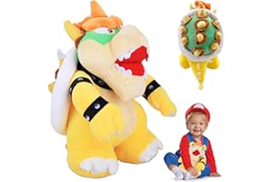 HBSFBH Bowser Peluche 25cm - M-a-i-r-o Plüsch Jouet Anime Méga