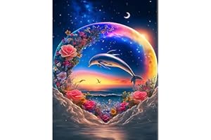 CEOVR Diamond Painting Kits Adult,Diamond Art Painting Kits for Beginner,Mosaic Diamond Painting Art by Numbers,Sparky Diamond Painting Full Set for Home Decorate,Gift for Friends (Colorful Night)