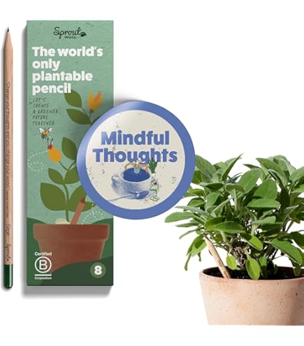 Sprout Wereldpotloden | Keukeneditie | Grafiet Plantbare