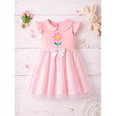 Abito Will'beth rosa 3 pezzi maglia nastro neonato tg 0