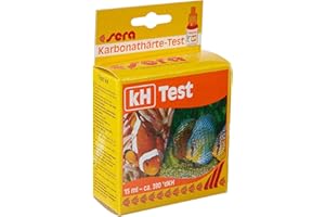 Sera Test kH 15 ML | Ajusteur Dureté Carbonatée Aquarium & Bassin | Régule KH et pH | Eau Douce ou Bassins | Qualité Eau Optimale