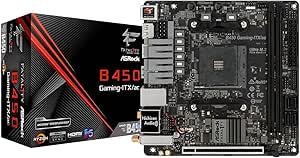 MB ASRock B450 Gaming ITX/ac AM4 M-ITX HDMI/DP DDR4 Retail - AMD Socket AM4 (Ryzen) - ITX, B450 Gaming ITX/AC