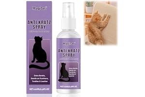 Kattspray för katter, kattförsvarsspray, anti-repor spray, katter, fjärrhållningsspray för inomhus- och utomhusbruk, naturliga aktiva ämnen, begränsade områden, skydda möbler, soffor, mattor (100 ml)