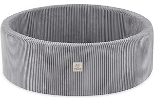 ‎MISIOO Baby Ball Pit, Round Foam Ball Pit Without Balls, 90 x 30 cm, Friendly Ball Pit Baby from 1 Year, Perfect for Children MISIOO