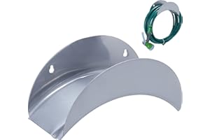 Relaxdays Support Mural Rond pour Votre Tuyau d’arrosage de 1/2 Pouces et 30 m, en métal (Fer), Jardin, Gris