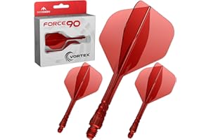 Mission Darts | Force 90 Vortex | Fléchettes moulées avec précision intégrées et système d'arbre | Plusieurs styles | Plusieurs couleurs.