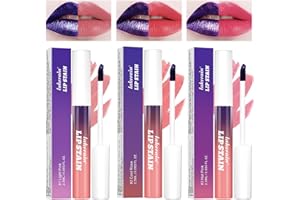 OURDORT 3PCS Peel Off Lip Liner Stain, Peel Off Lip Stain Lip Tint Set, Brillant à lèvres Mat Pelable, Rouge à lèvres Longue Tenue Hautement Pigmenté, Longue Durée Peel Off Matte Lip Gloss