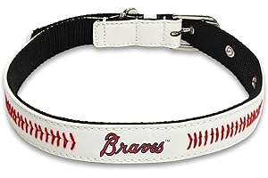 Pets First MLB Signature Pro Premium Hundehalsband, Atlanta Braves, Größe S