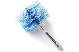 BARETTO Scovolo Flex per Kit Pulizia della Stufa a Pellet, Spazzola Flessibile di Ricambio adatta alla Pulizia della Canna Fumaria con Curve, 1 Scovolo Flex in Nylon (Ø 100 mm)