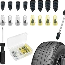 40 Chiodi In Gomma Per La Riparazione Di Pneumatici, Kit Di Riparazione Pneumatici A Vuoto Chiodi In Gomma A Spirale Tappi Per Pneumatici Avvitabili 98743255