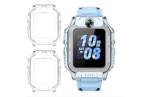GIOPUEY [Etui kompatybilne z telefonem imoo Watch Phone Z7, miękkie tworzywo TPU, odporne na wstrząsy, imoo Watch Phone Z7, przezroczyste i przezroczyste, 2 sztuki w zestawie