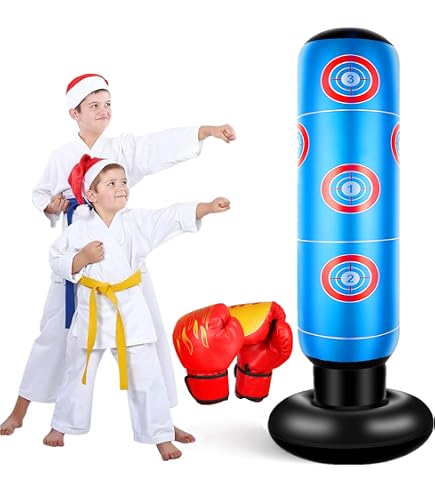 Sacco da boxe gonfiabile per bambini sacco da boxe per alleviare l'energia Pent